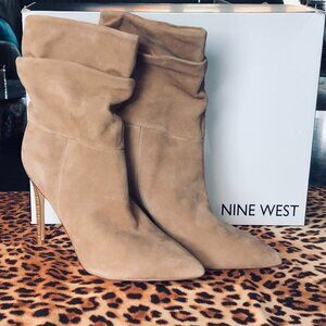 Authentic NINE WEST Slouch Dress Booties Size 10